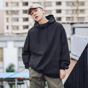 후드티 점퍼자켓 대학생 아노락 오버핏바람막이 (WFHQ9X5)