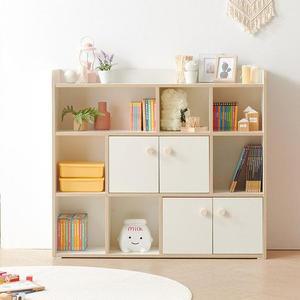 [RGM7P8T1]C3987 모듈 3단 4도어 수납책장 1200 4colors