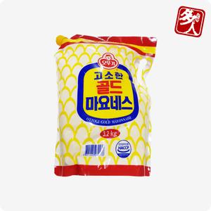 (다인) 오뚜기 골드 마요네즈 3.2kg 스파우트 팩 대용량 리필 업소용 파우치