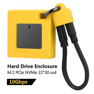 미니 2230 M.2 SSD 케이스 NVMe 인클로저 10Gbps M.2-USB C 하드 드라이브 디스크 박스 PC 노트북알루미늄