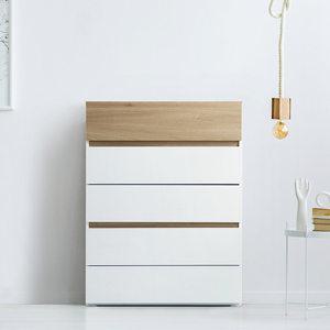 [동서가구] 클로네 화이트오크 5단 서랍장 DF906628