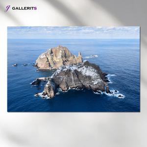 [갤러리츠] 독도 사진 바다 그림 액자 거실 안방 풍수 사무실 생기
