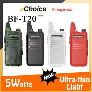 Baofeng BF-T20 5W 휴대용 미니 워키 토키 USB 충전 1PC/2PCS 양방향 라디오 사냥 어린이 장난감에 대한 BF-C9 KD-C1 업그레이드