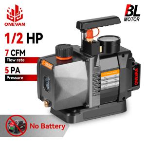 ONEVAN 1/2HP 7CFM 브러시리스 냉매 진공 펌프 21V 18V 배터리 용 자동차 가정용 1/4 에어컨 냉각 펌프