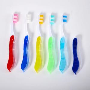 위생 구강 휴대용 일회용 접이식 여행 캠핑 칫솔 하이킹 칫솔 치아 청소 도구 접이식 칫솔