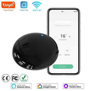Tuya WiFi IR 원격 제어 TV 에어컨 용 스마트 범용 Alexa 원격 제어 Google 홈 Yandex Google과 함께 작동