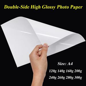 A4 잉크젯 프린터용 양면 고광택 인화지 120g 140g 160g 200g 240g 260g 280g 300g