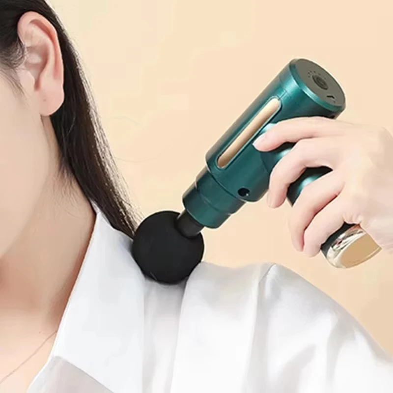 휴대용 버튼 근막 총 깊은 조직 마사지 몸에 적합한 미니 경량 및 조절 가능한 속도 마사지 장비