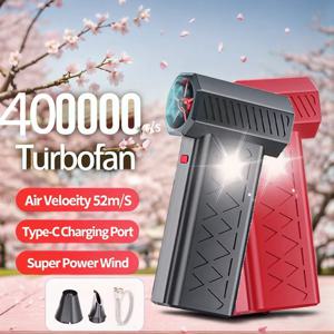 폭력적인 팬 400000RPM 강력한 에어 블로워 터보 팬 LED 디스플레이 및 조명 먼지 청소기 6단 속도 브러시리스 터보 제트 블로워