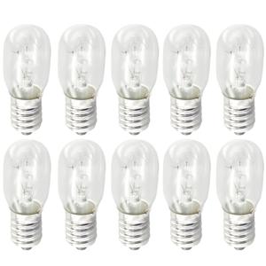 10PCS E14 소금 램프 글로브 전구 15W AC220V-240V 빈티지 백열 전구 냉장고 오븐 전구 교체