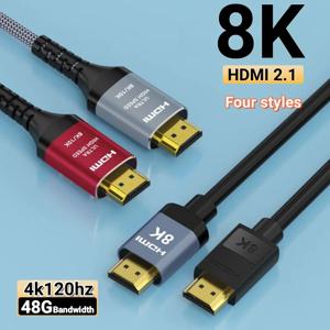 MIZIQIER 긴 8K HDMI 2.1 케이블, Roku TV/PS5/PS4/HDTV/RTX 3080 3090용 48Gbps 초고속 편조 코드-4K@120Hz 8K@60Hz