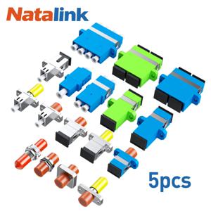 Natalink SC ST LC 심플렉스 듀플렉스 케이블용 광섬유 커플러, 다중 모드 단일 모드 패치 코드, 광학 어댑터, 5 개
