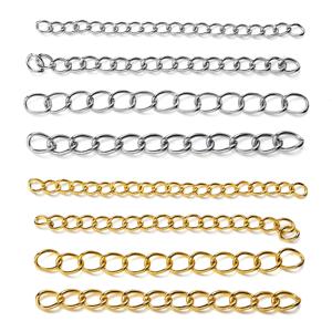 50 개/몫 5cmStainless 스틸 확장 체인 목걸이 팔찌 체인 DIY 쥬얼리 결과 수제 용품 만들기