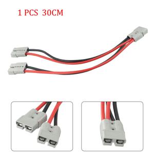앤더슨 플러그 커넥터 용 1pc 50A 더블 Y 어댑터 6mm 자동차 케이블 6 사각형 와이어 30cm 지게차 스태커 차량용