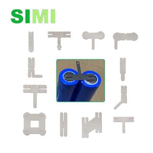 50pcs 18650 리튬 배터리 니켈 시트 스폿 용접 기계 용 다각형 배터리 니켈 시트 배터리 연결 시트