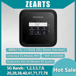 NETGEAR Nighthawk M6 5G WiFi 6 모바일 라우터 - MR6110 111EUS Eu 버전 5G WiFi 6 모바일로 N78 지원 잠금 해제