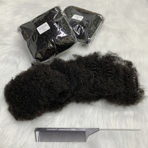 1Pc/30g 브라질 레미 벌크 헤어 씨실 없음 아프로 킨키 컬리 인간 헤어 벌크 브레이드 익스텐션 Locs Braids 용 Natural Hai