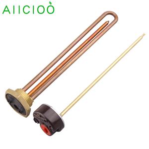 220v 전기 온수기 온도 조절기 조절 가능한 온도 스위치 DN32 1 1/4 ''침수 가열 요소 1200w 1500w 2kw 3kw
