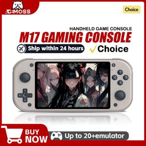 M17 휴대용 비디오 게임 콘솔 오픈 소스 Linux 시스템 4.3인치 IPS 스크린 휴대용 포켓 비디오 게임 플레이어 64GB 128GB boy gi