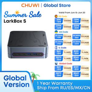 CHUWI 2024 LarkBox S 미니 PC, 인텔 코어 i3-1220P, 윈도우 11 미니 PC, 16GB DDR4 512GB PCIe M.2 SSD, 와이파이 5 BT5.1 데스크탑 컴퓨터