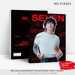 JUNGKOOK's Album SEVEN 상품 고화질 포스터, Jungkook's Star 컬렉션 소형 카드 사진 앨범 선물 상자
