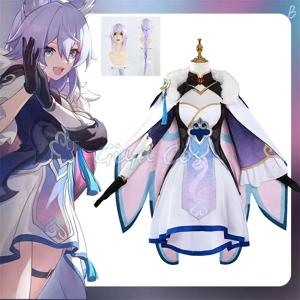 Honkai 스타 레일 Baiheng 코스프레 의상 성인 카니발 유니폼 애니메이션 파티 할로윈 의상 가장 무도회 여성 게임