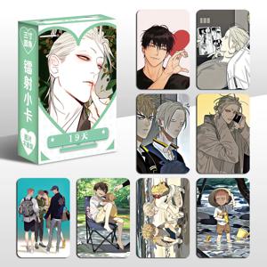 55 개/대 중국 만화 19 일 레이저 Lomo 카드 Mo Guanshan, He Tian 만화 캐릭터 HD 포토 카드 팬 컬렉션 선물