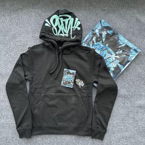 영국 Sy-world 풀오버 탑 Tracksuit y2k 패션 힙합 스트리트 남성 여성 캐주얼 루즈 후드 스포츠웨어 바지 바지 코튼