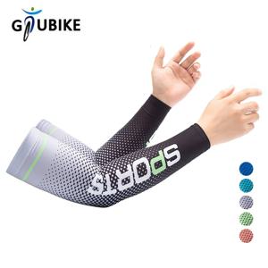 GTUBIKE 스포츠 아이스 암 슬리브 사이클링 UV 커프 통기성 여름 태양 보호 팔 커버 인쇄 Anti-Sunburn Long Sleeve