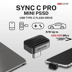 하이크세미 싱크 C 프로 울트라 미니 PSSD 타입-C USB 256GB 128GB 솔리드 스테이트 드라이브 (대시캠, 모바일, 맥, PC, 차량용)