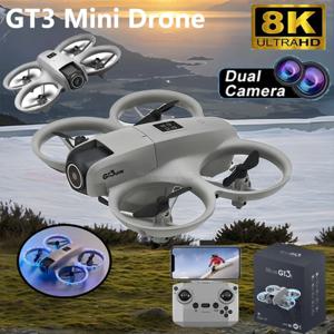 NEW 미니 GT3 드론 8K GPS FPV 전문가용 HD 항공 촬영 원격 조종 항공기 HD 듀얼 카메라 UAV 쿼드콥터 장난감 선물