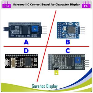Surenoo Serial IIC I2C TWI 변환 보드 모듈 0802 1601 1602 2002 4002 1604 2004 Arduino 용 문자 LCD 모듈 디스플레이