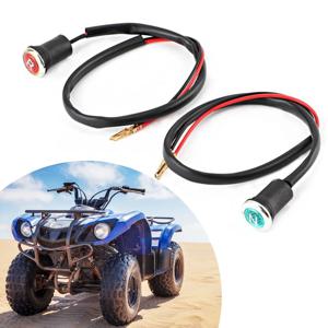 90/110/125/150/200/250/300cc ATV 쿼드 Sunl/Taotao/Eagle/Loncin 등을위한 2 Pcs ATV 역방향 및 중립 조명 표시기 DC 12V 2019