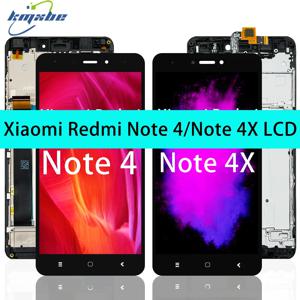 Xiaomi Redmi Note 4 글로벌 버전 Snapdragon 625 디스플레이 터치 스크린 디지타이저 Note 4X 프레임 포함 새 5.5 