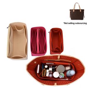 안감 주최자 삽입 펠트는 NeverFull PM MM GM 펠트 천 삽입 가방 메이크업 여행 내부 지갑 화장품 엄마 가방에 적합합니다.