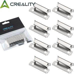 Creality Ender 3 유리 침대 클립 8Pcs 3D 프린터 7mm 스테인레스 스틸 실버 침대 클립 Ender CR-10 시리즈 용 3D 침대 클램프