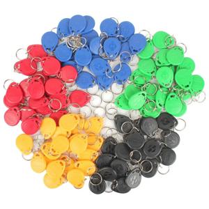 100pcs T5577 EM4305 125Khz 재기록 가능 쓰기 가능 재작성 중복 RFID 키 Fob 근접 ID 카드 토큰 태그 링 액세스 제어
