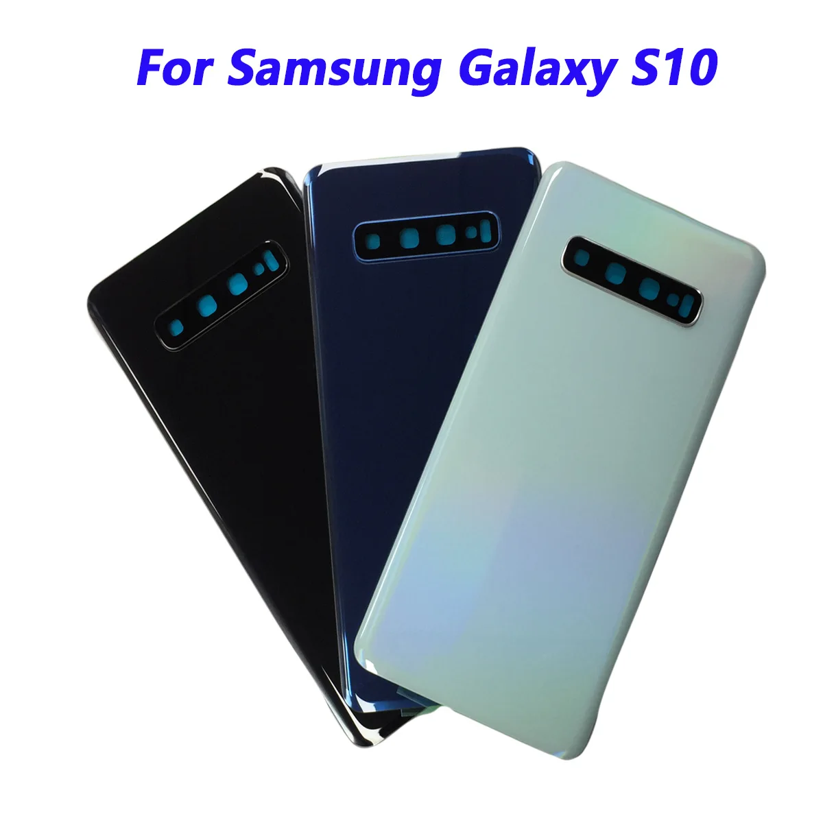 삼성 갤럭시 S10 G973 G973F G973U 유리 후면 하우징 커버 교체 용 삼성 S10 후면 배터리 커버 용 커버