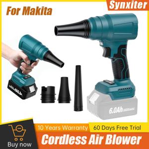 Makita 18V 배터리 용 무선 먼지 송풍기 전기 공기 송풍기 터보 제트 휴대용 정원 잎 송풍기 먼지 날리는 전동 공구