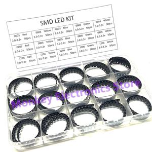 LED 0603 0805 1206 SMD LED 샘플 상자 혼합 팩 빨간색 노란색 파란색 녹색 흰색 15값*50pcs 750pcs