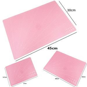 A3 A4 A5 PVC 커팅 매트 작업대 패치 워크 바느질 매뉴얼 DIY 칼 조각 가죽 커팅 보드 단일 측면 밑받침