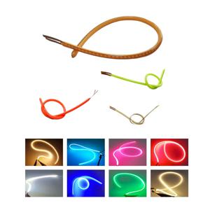 LED 유연한 필라멘트 DC3V 25/80/110/128/190/300MM 포지티브 네거티브 같은 끝 에디슨 전구 램프 부품 DIY 다이오드 장식 램프