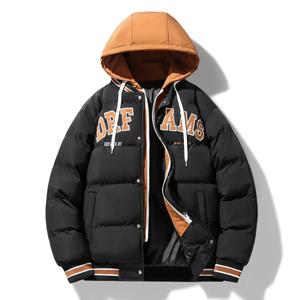 streetwear 커플의 패션 자켓 겨울 두꺼운 열 코튼 코트 청소년 자켓 남성 후드 파커 지퍼 새로운 따뜻한 자켓