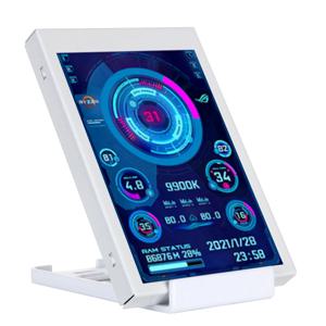 컴퓨터 CPU GPU RAM HDD 하드웨어 모니터 LCD 디스플레이 용 새로운 3.5 인치 IPS Type-C 보조 화면 자유롭게 AIDA64 Windows