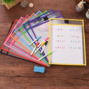 10Pcs 투명 드라이 브러쉬 가방 어린이 공예 드로잉 보드 그림 낙서 색칠 학습 교육 장난감 어린이 선물