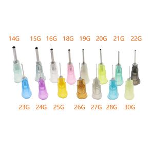 50pcs 직선 정밀 액체 주사기 디스펜서 바늘 팁 14/15/16/18/19/20/21/22/23/24/25/26/27/28/30G