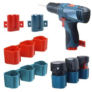 Bosch 10.8V 12V 용 밀워키 용 Makita 용 배터리 홀더 도구 홀더, 벽걸이 형 배터리 도구 보관 브래킷 디스플레이 랙