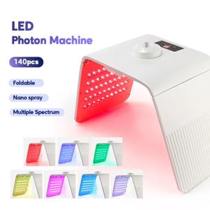 가정용 LED 광자 기계, 피부 보습 얼굴 가습기, LED 얼굴 바디 스파 마스크 기계, 여드름 방지 스킨 케어, 7 가지 색상