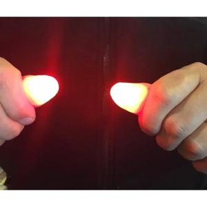 2/6PCS 매직 라이트 업 손가락 손가락 LED 트릭 엄지 소품 크리스마스 크리스마스 축제 파티 참신 재미 있은 장난감 최고의 선물