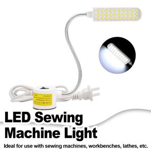 산업용 Led 램프 1w 2w 3w 유연한 팔 거위 목 작업 램프 자석 재봉틀 흡착 베이스 Eu/Us 플러그 휴대용